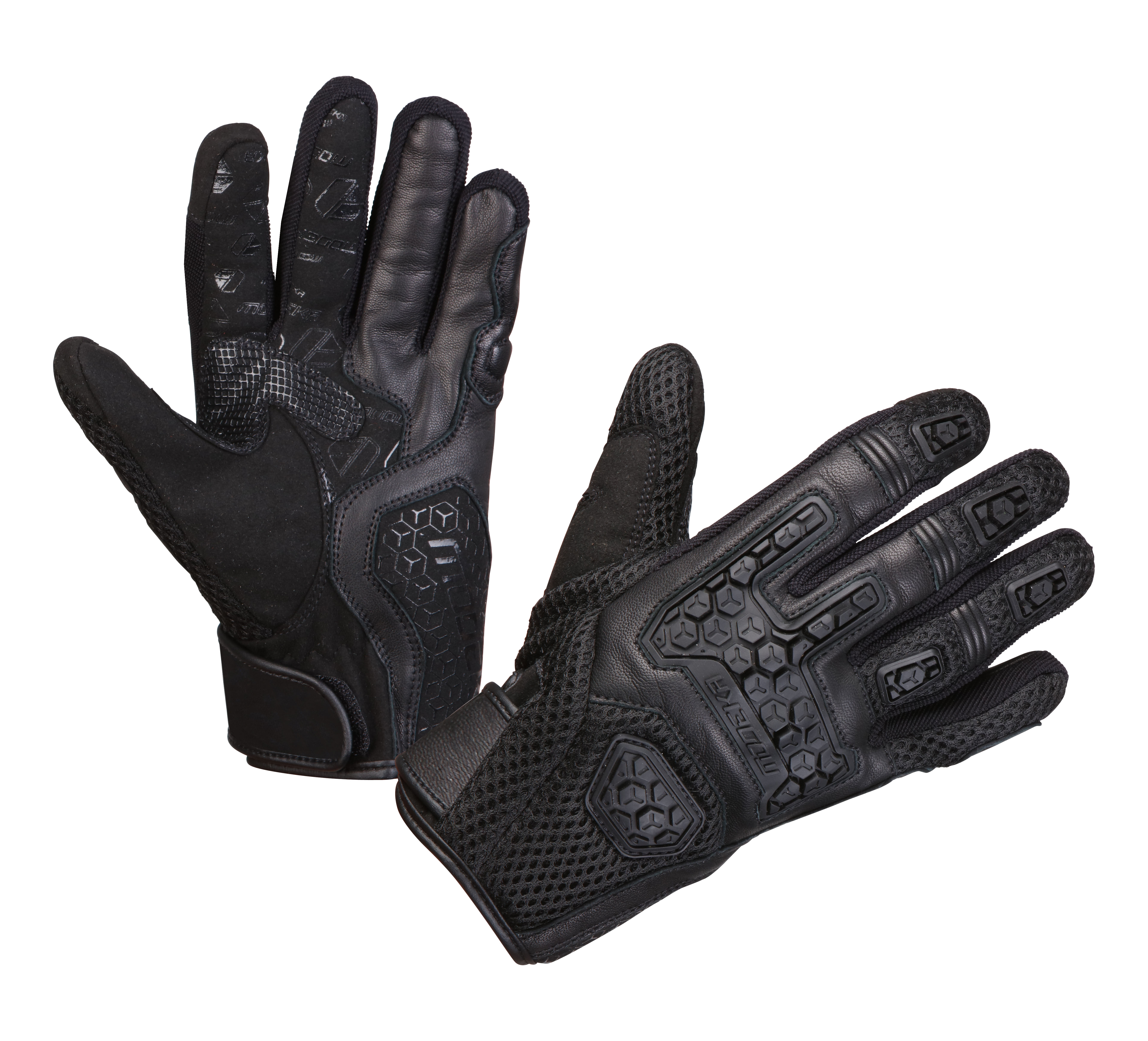 Men's summer gloves MODEKA Dracon Zwart