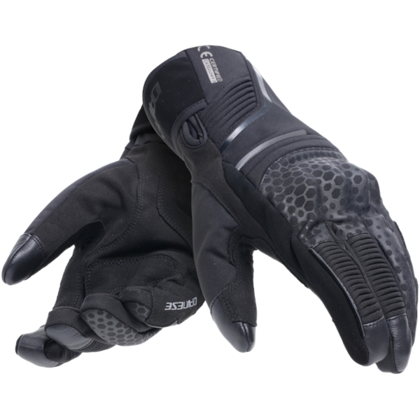 DAINESE Tempest 2 D-Dry Short Thermal Gloves Zwart