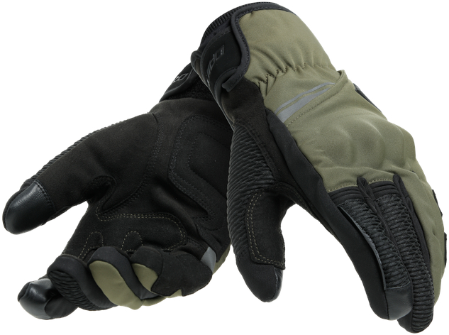 Winterhandschoenen heren DAINESE Trento D-Dry Thermal Gloves Zwart-Groen