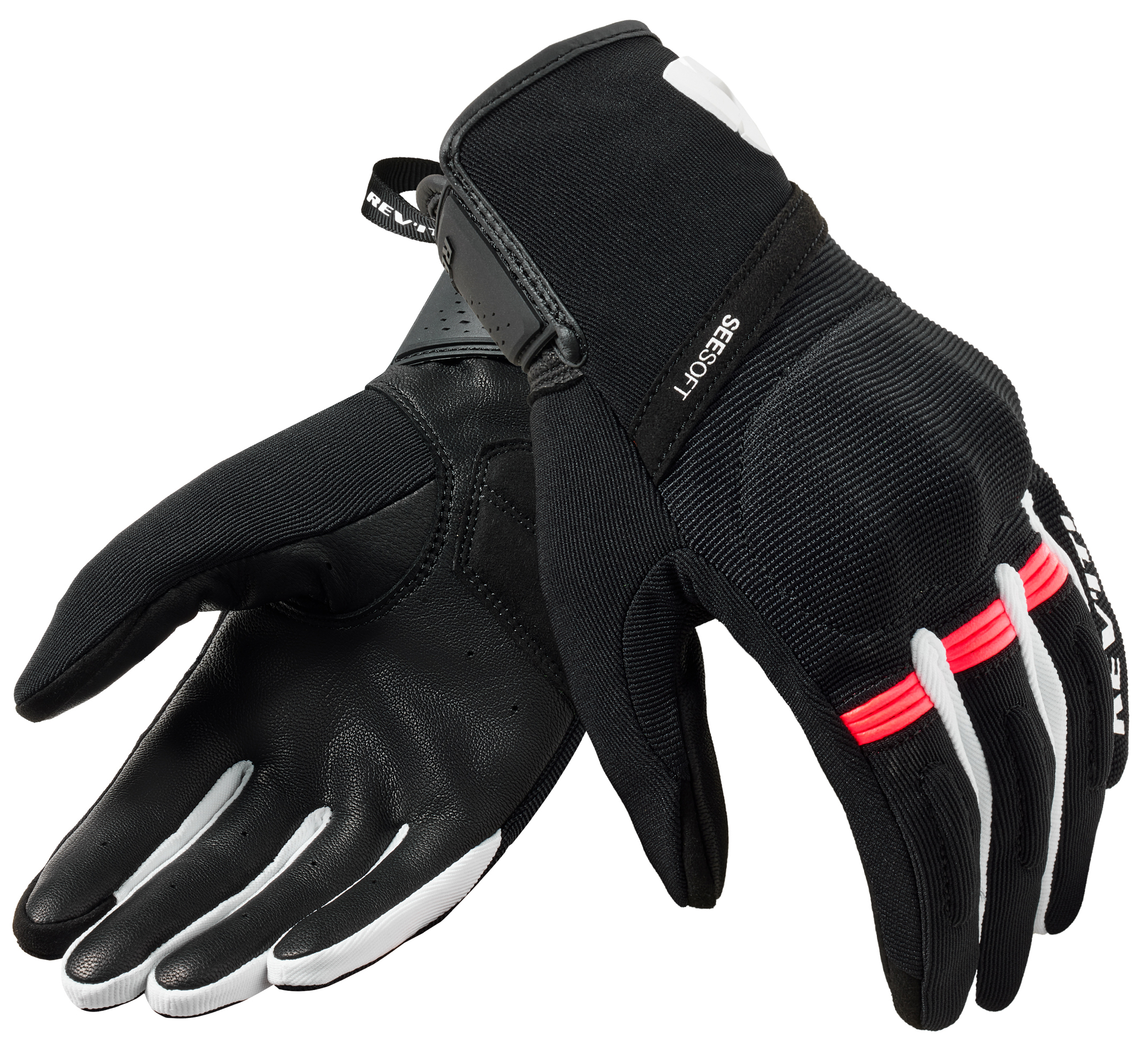 Men's summer gloves REV'IT! Mosca 2 Lady Black - Pink
