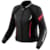 Women's leather motorcycle jacket REV'IT! Xena 4 Lady Black - Pink