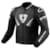Men's leather motorcycle jacket REV'IT! Argon 2 Black - White