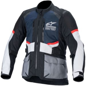 Men's summer motorcycle jacket and hoodie ALPINESTARS Andes Air Drystar Deep Blue-Black-Ice Grey