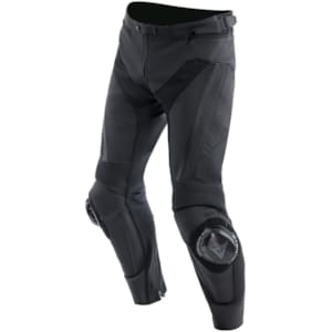 Pantalon moto en cuir hommes DAINESE Delta 4 Leather Pants Noir Court