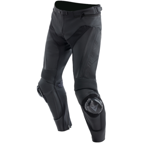 DAINESE Delta 4 Leather Pants Zwart Kort