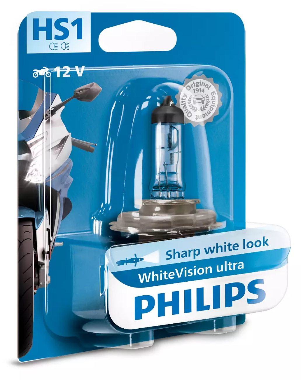 PHILIPS HS1 WhiteVision ultra moto 12V 35/35W PX43t-38
