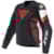 Leder motorjas heren DAINESE Avro 5 Leather Jacket Zwart-Lava Rood-Wit