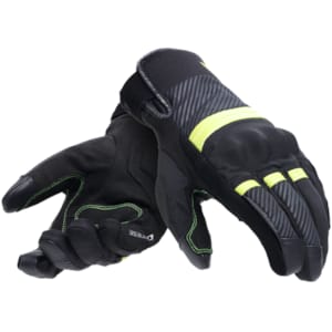 Tussenseizoen handschoenen DAINESE Fulmine D-Dry Gloves Zwart-Fluo Geel-Donker Grijs