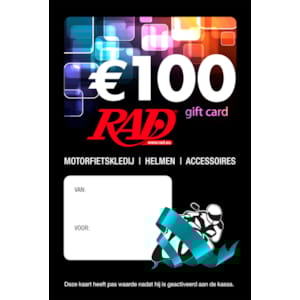 Fysieke RAD cadeaubon Nederlandstalige €100,00