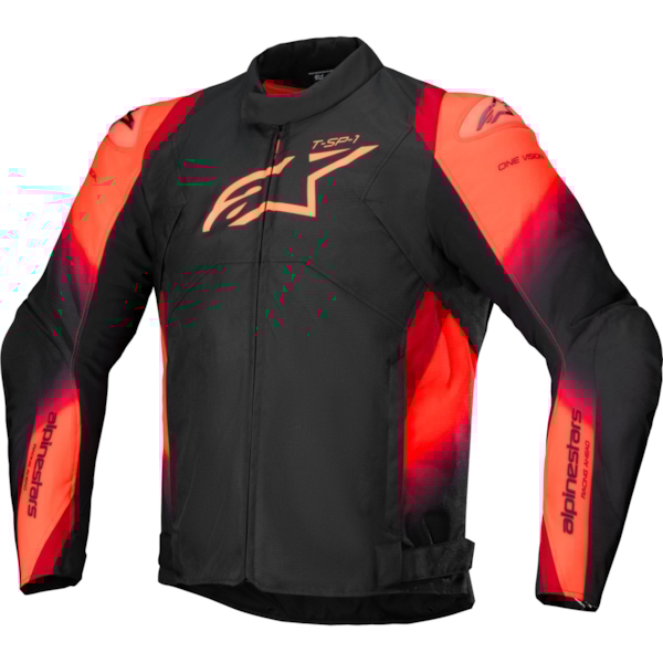 ALPINESTARS T-SP 1 V2 Waterproof Jacket Zwart-Rood Fluo