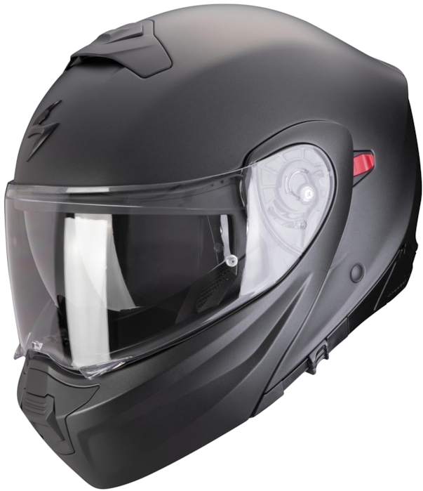 Casque modulable SCORPION EXO-930 Evo Solid Noir Perle mat