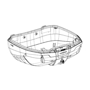 Case bottom & lid cases GIVI V58 Shell Without covers ZV58FNM