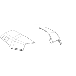 Topkoffer covers GIVI V58 paar zwarte voor bovenschaal