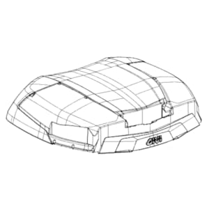 Case bottom & lid cases GIVI V58 Top Shell Without covers and reflector