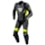 1-piece motor suit REV'IT! Control Black - Fluorescent yellow