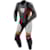 1-piece motor suit REV'IT! Control Black - Fluorescent red