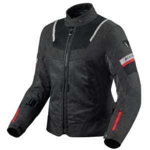 Doorwaai motorjas en hoodie dames REV'IT! Tornado 4 H2O Lady jacket Zwart - Antraciet