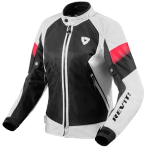 Doorwaai motorjas en hoodie dames REV'IT! Control Air H2O Lady jacket Wit - Zwart