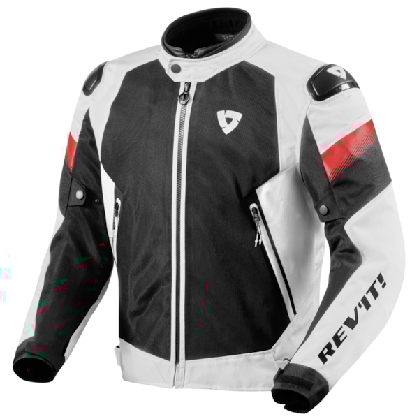 REV'IT! Control Air H2O jacket Wit - Zwart