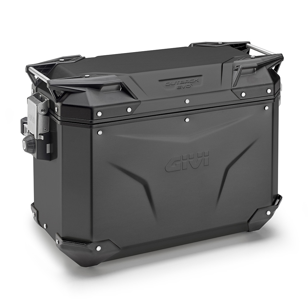 GIVI OBKE48 Trekker Outback Evo zijkoffer Zwart Aluminium Rechts