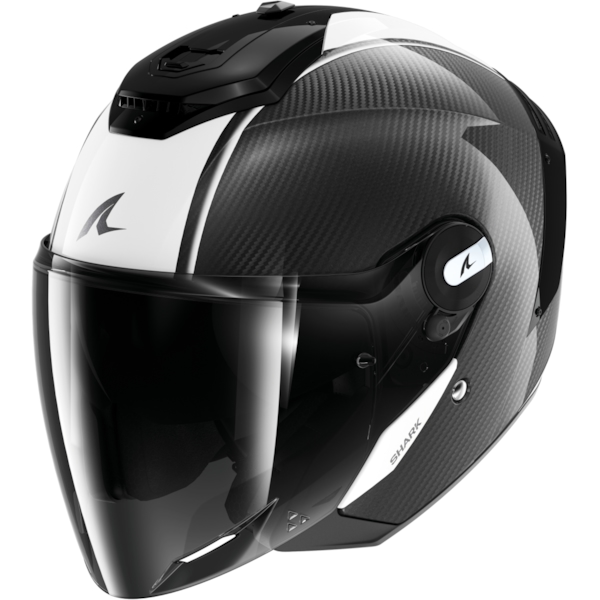 SHARK RS Jet Carbon Skin Carbon-Wit-Zwart DWK