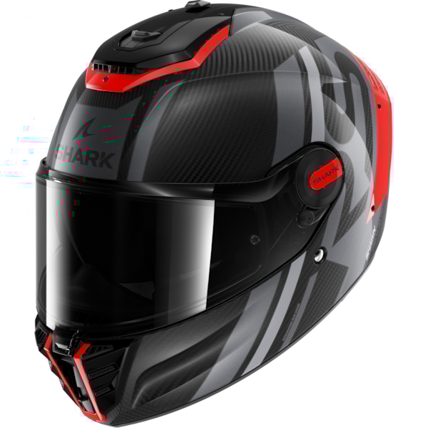 SHARK Spartan RS Carbon Shawn Carbon-Orange-Silver DOS