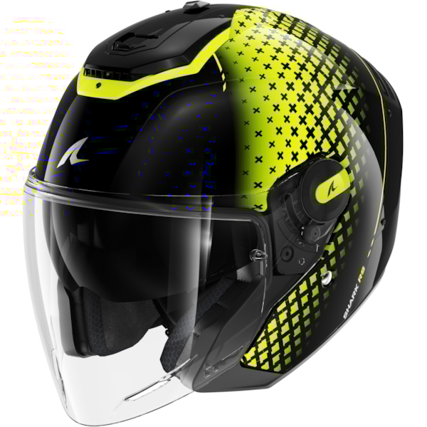 SHARK RS Jet Stride Noir-Jaune-Argent KYS