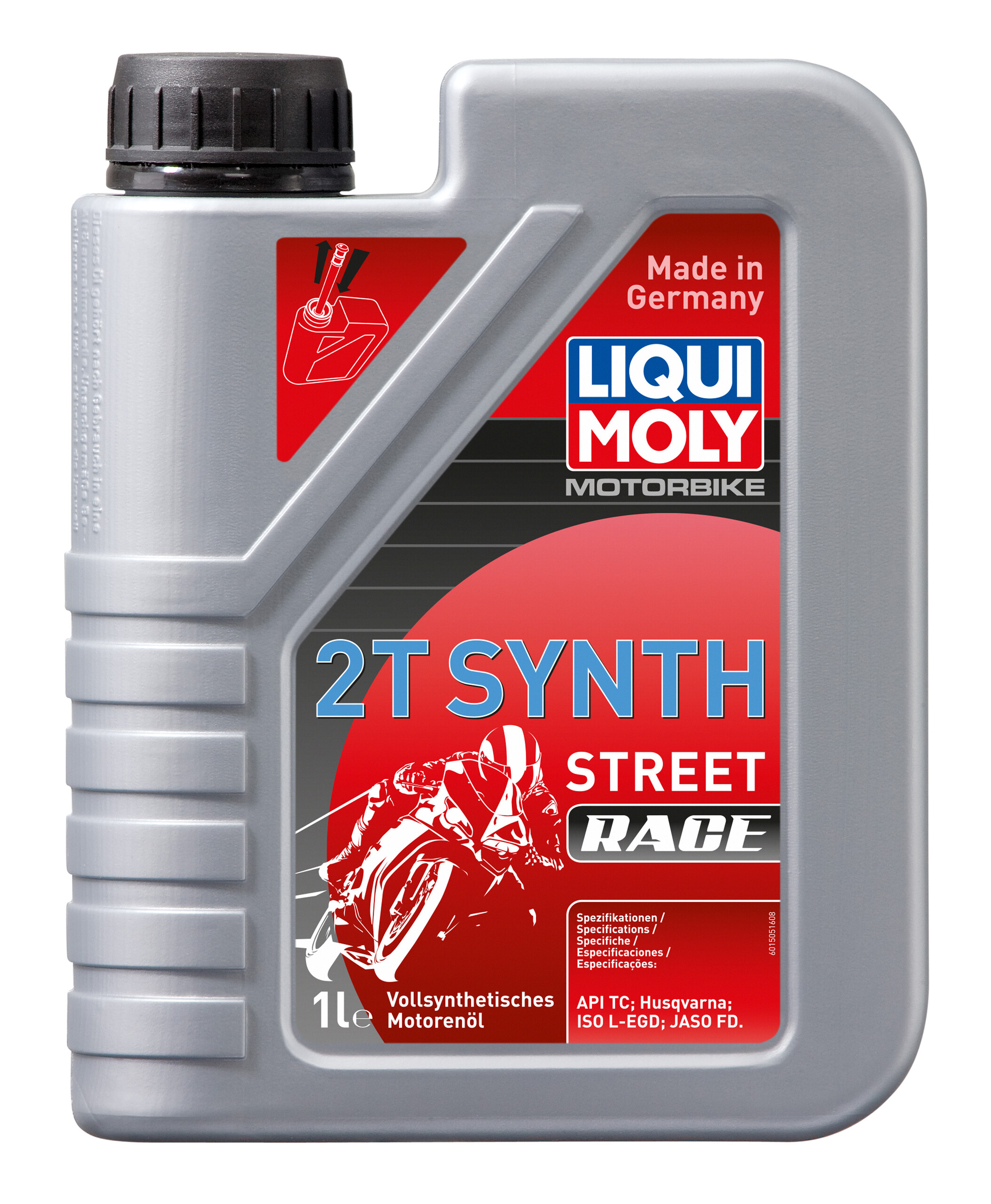 Huile moteur 2 temps LIQUI MOLY 2T 100% synthétique Street Race 1L
