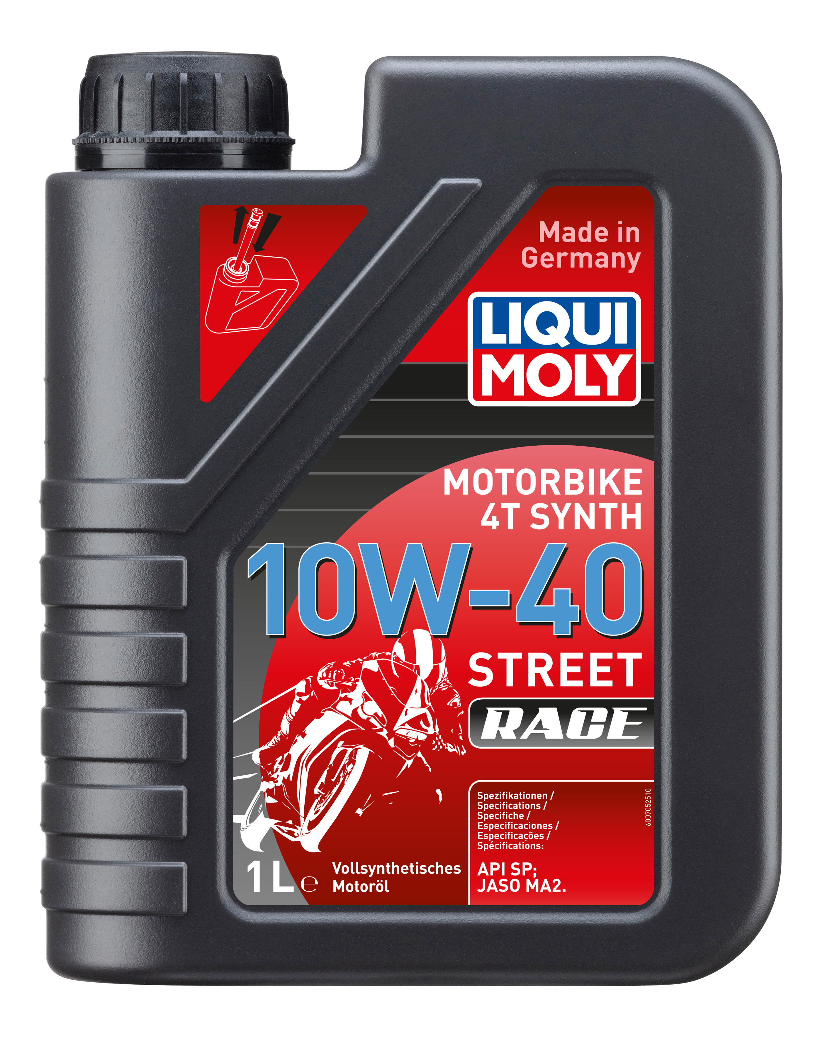 Huile moteur 4 temps LIQUI MOLY 10W-40 100% synthétique Street Race 1L