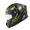 GIVI 50.7 Proton Mat Zwart-Titanium-Geel