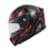 Casque intégral GIVI 50.7 Proton Mat Noir-Titanium-Rouge