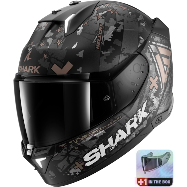 SHARK Skwal i3 Hellcat Mat Noir-Chrome-Anthracite KUA