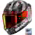 Casque intégral SHARK Skwal i3 Hellcat Mat Noir-Chrome-Rouge KUR