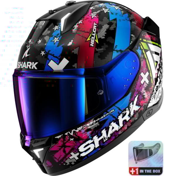SHARK Skwal i3 Hellcat Noir-Chrome-Bleu KUB
