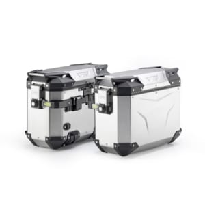 Top boxes and side GIVI OBKE37 Trekker Outback Evo pair cases Aluminium