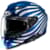 Casque intégral HJC F71 Zen Bleu - Blanc