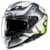 Casque intégral HJC F71 Bard Mat gris - Vert