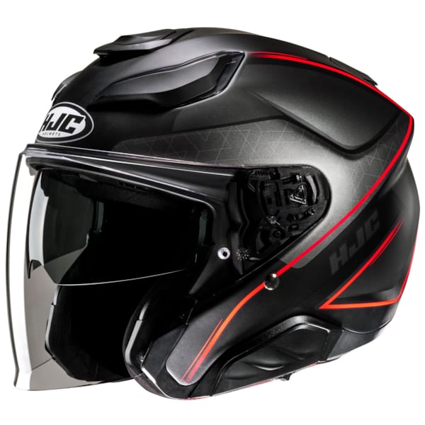 HJC F31 Ludi Mat noir - Rouge