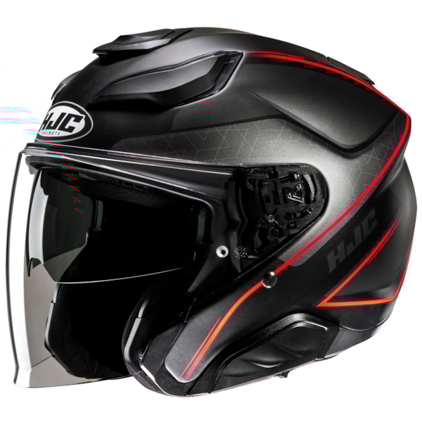 HJC F31 Ludi Matt black - Red