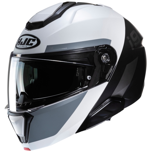 HJC i91 Bina Mat noir - Blanc