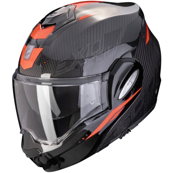 SCORPION EXO-Tech Evo Carbon Rover Zwart-Rood