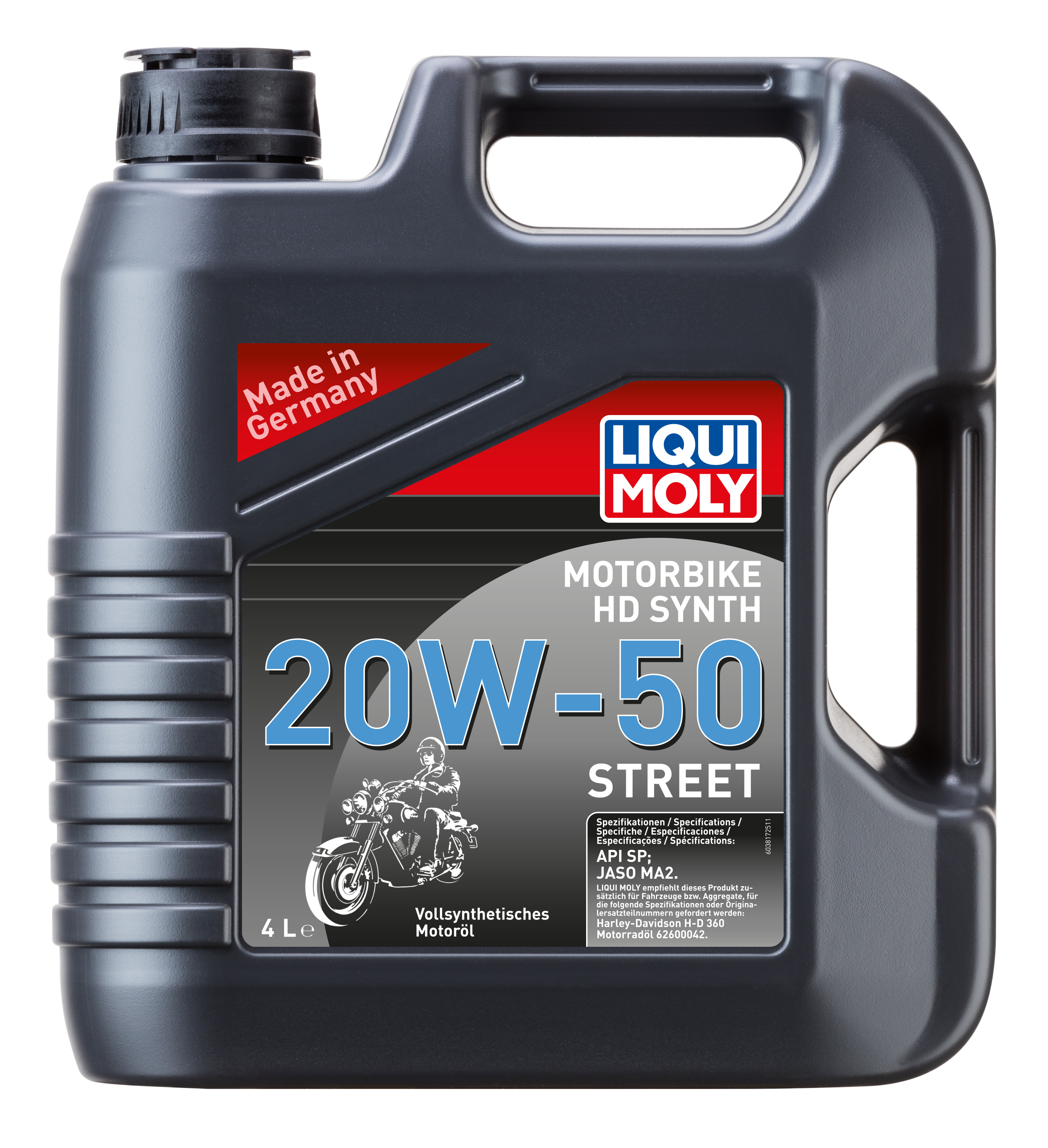 Engine oil 4T LIQUI MOLY 20W-50 HD synthetic Street 4L