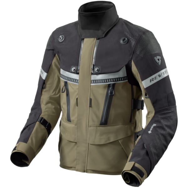 REV'IT! Dominator 3 GTX Jacket Noir - Vert foncé