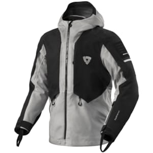 Men's textile motorcycle jacket REV'IT! Tectonic H2O Black - Light grey