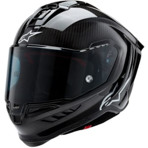 Casque intégral ALPINESTARS Supertech R10 Solid Mat/brillant Noir Carbon