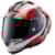 Casque intégral ALPINESTARS Supertech R10 Team Noir Carbon-Rouge-Blanc