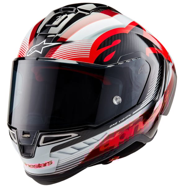 ALPINESTARS Supertech R10 Team Zwart Carbon-Rood-Wit