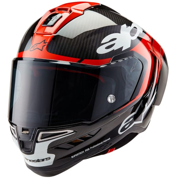 ALPINESTARS Supertech R10 Element Black Carbon-Bright Red-White