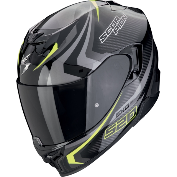 SCORPION EXO-520 Evo Air Terra Black-Silver-Neon yellow