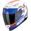 SCORPION EXO-520 Evo Air Titan Pearl white-Blue-Red